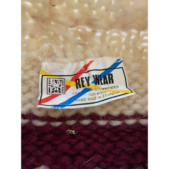 Vintage handmade Rey Wear wool sweater unisex - Picture 2 of 5